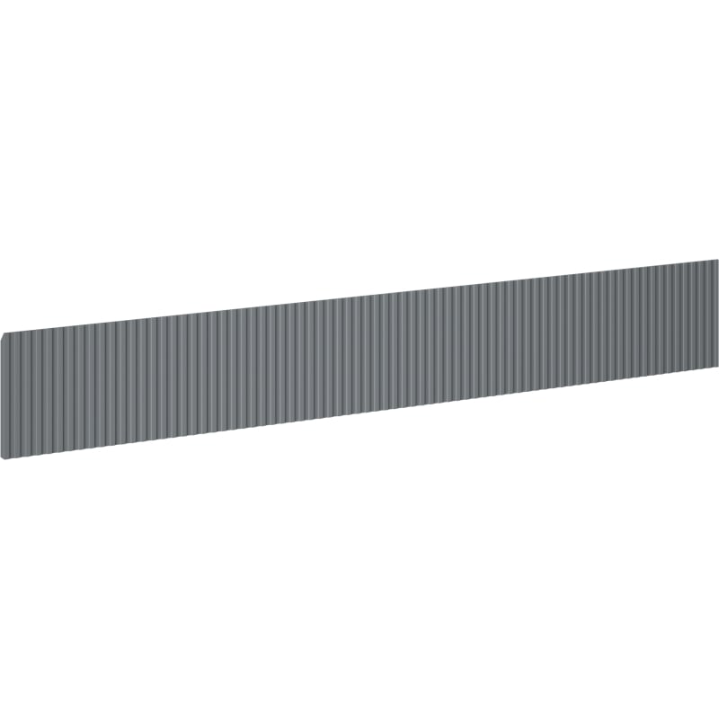 Mexen Rivel Front geriffelt für Badezimmerkorpusschränke 160 x 20 cm, graphit matt - 91A20-1600-235-1-66