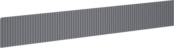Mexen Rivel Front geriffelt für Badezimmerkorpusschränke 160 x 20 cm, graphit matt - 91A20-1600-235-1-66