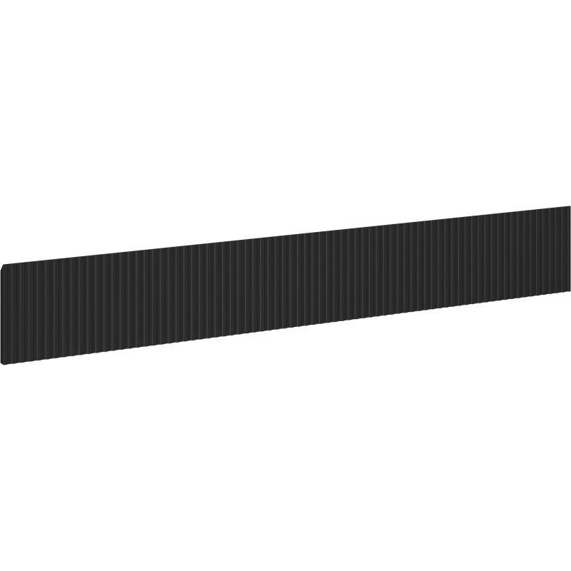 Mexen Rivel Front geriffelt für Waschtischunterschrank 140 x 20 cm, schwarz matt - 91A20-1400-235-1-71