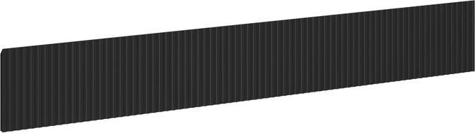 Mexen Rivel Front geriffelt für Waschtischunterschrank 140 x 20 cm, schwarz matt - 91A20-1400-235-1-71
