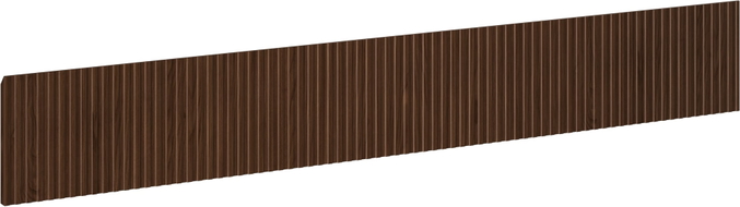 Mexen Rivel Front geriffelt für Waschtischunterschrank 140 x 20 cm, Nussbaum - 91A20-1400-235-1-86