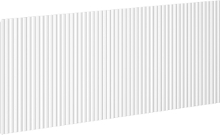 Mexen Rivel Front gerillt für Schrankkorpus im Badezimmer 80 x 43,5 cm, weiß matt - 91A20-0800-470-1-01