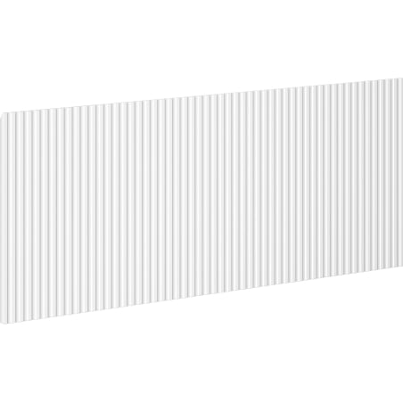 Mexen Rivel Front geriffelt für den Korpus des Badezimmerschranks 100 x 43,5 cm, weiß matt - 91A20-1000-470-1-01