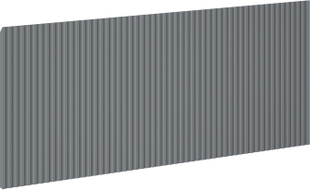 Mexen Rivel geriffelter Front für Badschrankkorpus 90 x 43,5 cm, Graphit Matt - 91A20-0900-470-1-66