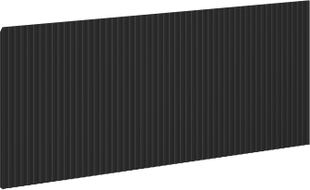 Mexen Rivel Front geriffelt für den Korpus des Badezimmer-Schranks 80 x 43,5 cm, Schwarz Matt - 91A20-0800-470-1-71