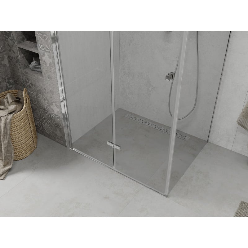 Mexen Lima faltbare Duschkabine 70 x 80 cm, transparent, Chrom - 856-070-080-01-00