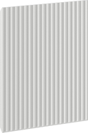 Mexen Rivel Front für den Korpus des Badezimmerschranks gerillt 30 x 43,5 cm, graumatt - 91A21-0300-470-1-62