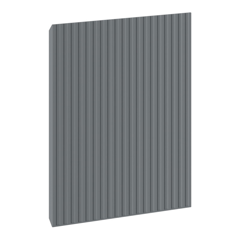 Mexen Rivel Front geriffelt für Badezimmerschrankkorpus 35 x 43,5 cm, Graphit matt - 91A21-0350-470-1-66