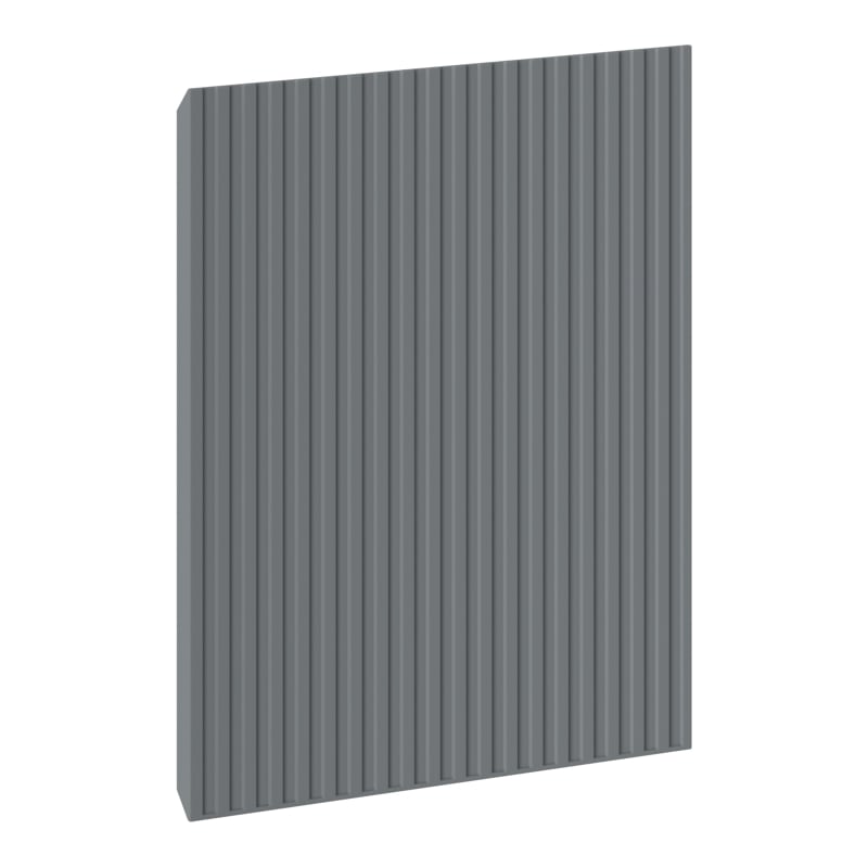Mexen Rivel Front gerillt für Badezimmermöbelgehäuse 40 x 43,5 cm, Graphit Matt - 91A21-0400-470-1-66
