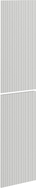 Mexen Rivel Front gerillt für Badschrankkorpus 35 x 80 cm (2 Stk.), Grau Matt - 91A21-1600-300-2-62