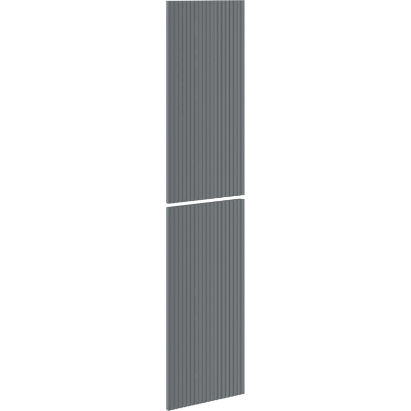 Mexen Rivel Front geriffelt für den Korpus des Badezimmerschranks 35 x 80 cm (2 Stk.), Graphit Matt - 91A21-1600-300-2-66