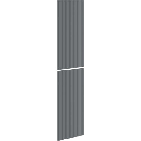 Mexen Rivel Front geriffelt für den Korpus des Badezimmerschranks 35 x 80 cm (2 Stk.), Graphit Matt - 91A21-1600-300-2-66