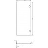 Mexen Rivel Front geriffelt für den Korpus des Badezimmerschranks 35 x 80 cm (2 Stk.), Eiche - 91A21-1600-300-2-81