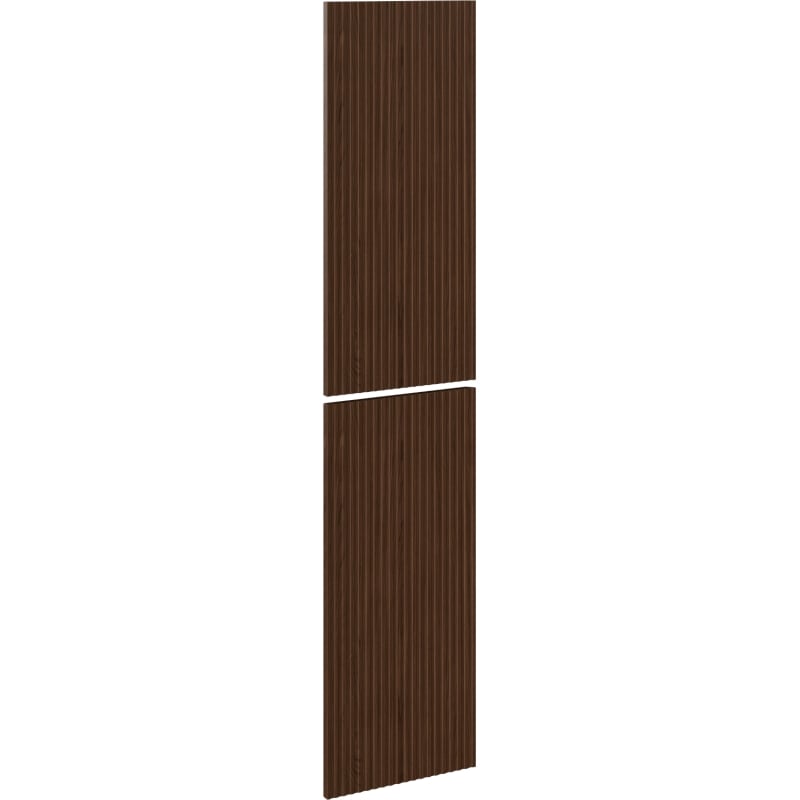 Mexen Rivel Front geriffelt für den Korpus des Badezimmerschranks 35 x 80 cm (2 Stück), Nussbaum - 91A21-1600-300-2-86