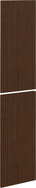 Mexen Rivel Front geriffelt für den Korpus des Badezimmerschranks 35 x 80 cm (2 Stück), Nussbaum - 91A21-1600-300-2-86
