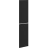 Mexen Rivel Front geriffelt für Badezimmerschrankkorpus 35 x 80 cm (2 Stk.), Schwarz Matt - 91A21-1600-300-2-71