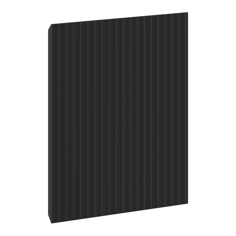Mexen Rivel gefräste Front für Waschtischunterschrank 35 x 43,5 cm, schwarz matt - 91A21-0350-470-1-71