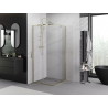 Mexen Exo quadratische Duschkabine mit Schwingtür 80 x 80 cm, transparent, gold - 8110-080-080-50-00