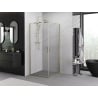Mexen Exo Eckduschkabine schwenkbar 90 x 90 cm, transparent, gold - 8110-090-090-50-00