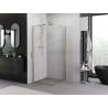 Mexen Exo quadratische Duschkabine, schwenkbar, 100 x 100 cm, transparent, gold - 8110-100-100-50-00