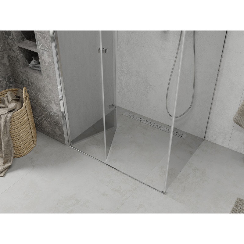 Mexen Lima faltbare Duschkabine 75 x 90 cm, transparent, Chrom - 856-075-090-01-00