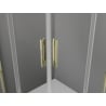Mexen Exo quadratische Duschkabine zum Schieben 90 x 90 cm, transparent, gold - 8111-090-090-50-00
