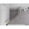 Mexen Exo Fünfeck-Duschkabine schwingtür 90 x 90 cm, transparent, gold - 812-090-090-50-00