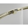 Mexen Exo Duschkabine rund verschiebbar 80 x 80 cm, transparent, gold - 8131-080-080-50-00