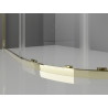Mexen Exo Duschkabine halbrund, schiebbar 90 x 80 cm, transparent, gold - 8132-090-080-50-00