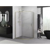 Mexen Exo Duschkabine halbkreisförmig, verschiebbar 100 x 80 cm, transparent, gold - 8132-100-080-50-00