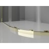 Mexen Exo Duschkabine halbkreis Schiebetür 100 x 90 cm, transparent, gold - 8132-100-090-50-00