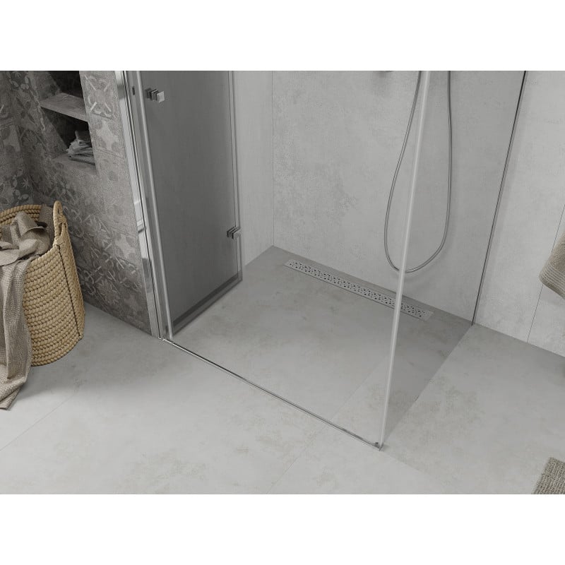 Mexen Lima faltbare Duschkabine 75 x 110 cm, transparent, Chrom - 856-075-110-01-00