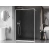 Mexen Kioto-F Duschwand Walk-in mit Rahmen 105 x 202 cm, transparent 8 mm, weiß - 800-105-104-20-00