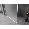Mexen Kioto-F Duschwand Walk-in mit Rahmen 70 x 202 cm, Frostglas 8 mm, weiß - 800-070-104-20-30