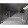 Mexen Kioto-F Duschwand Walk-in mit Rahmen 70 x 202 cm, Frostglas 8 mm, weiß - 800-070-104-20-30