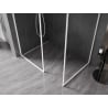 Mexen Kioto-F Duschwand Walk-in mit Rahmen 110 x 85 cm, transparent 8 mm, weiß - 800-110-202-04-20-085