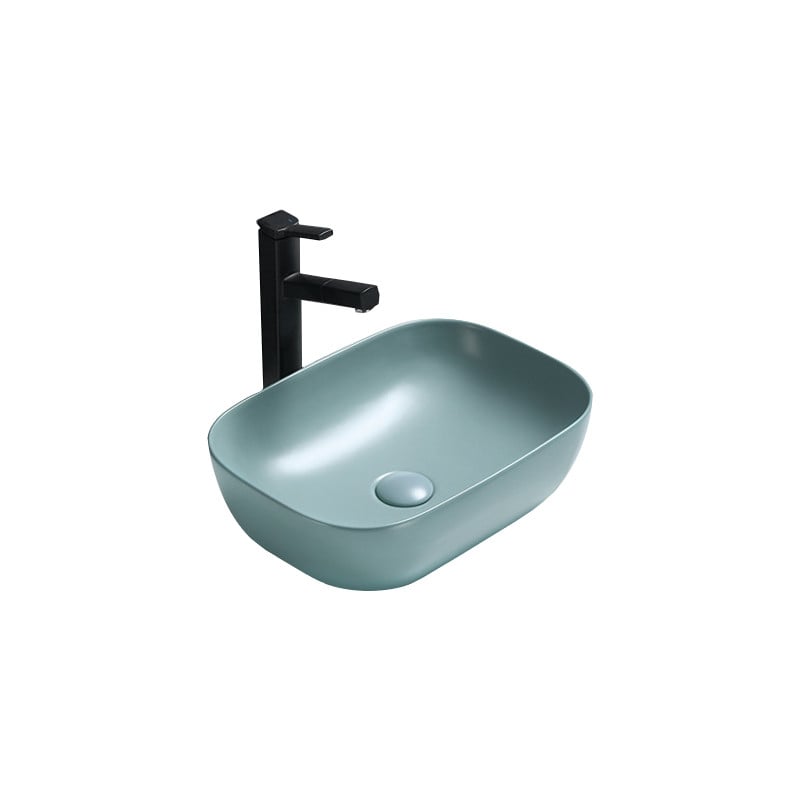 Mexen Rita Aufsatzwaschbecken 45 x 32 cm, hellgrün matt - 21084548