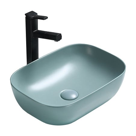 Mexen Rita Aufsatzwaschbecken 45 x 32 cm, hellgrün matt - 21084548