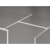 Mexen Kioto-F Duschwand Walk-in mit Rahmen 160 x 80 cm, transparent 8 mm, weiß - 800-160-202-04-20-080