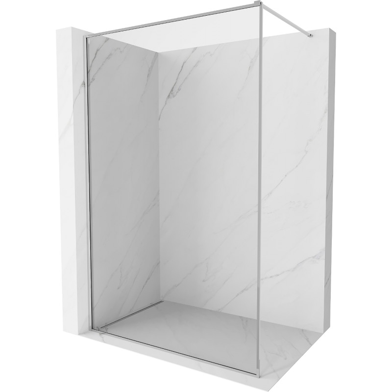Mexen Kioto-F Duschwand Walk-in mit Rahmen 150 x 202 cm, transparent 8 mm, Chrom - 800-150-104-01-00