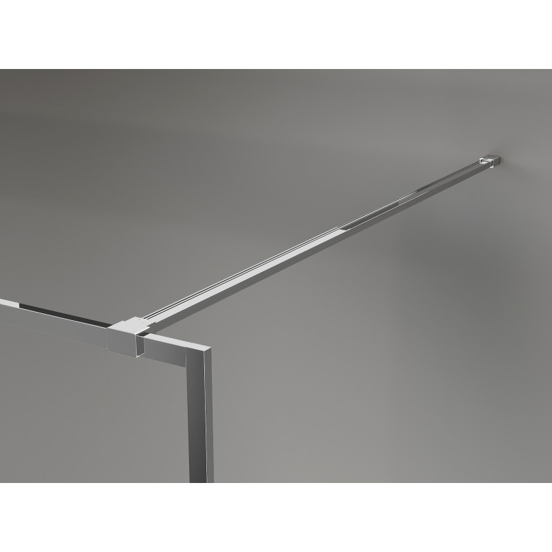 Mexen Kioto-F Duschwand Walk-in mit Rahmen 160 x 202 cm, transparent 8 mm, Chrom - 800-160-104-01-00