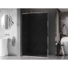 Mexen Kioto-F Duschwand Walk-in mit Rahmen 80 x 202 cm, Graphit 8 mm, Chrom - 800-080-104-01-40
