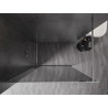 Mexen Kioto-F Duschwand Walk-in mit Rahmen 130 x 202 cm, Grafit 8 mm, Chrom - 800-130-104-01-40