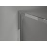 Mexen Kioto-F Duschwand Walk-in mit Rahmen 140 x 202 cm, Graphit 8 mm, Chrom - 800-140-104-01-40