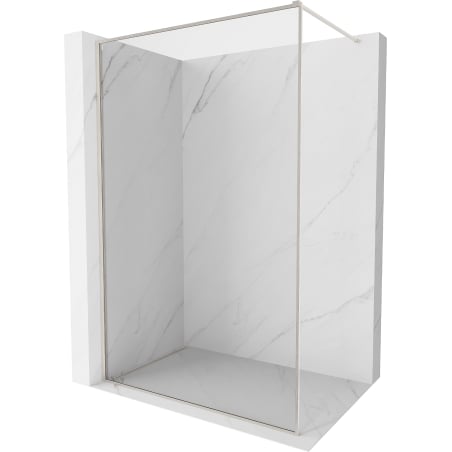 Mexen Kioto-F Duschwand Walk-in mit Rahmen 70 x 202 cm, transparent 8 mm, gebürsteter Nickel - 800-070-104-97-00