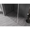 Mexen Kioto-F Walk-in Duschwand mit Rahmen 170 x 202 cm, transparent 8 mm, gebürsteter Nickel - 800-170-104-97-00