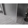 Mexen Kioto-F Duschwand Walk-in mit Rahmen 70 x 202 cm, Mattglas 8 mm, gebürsteter Nickel - 800-070-104-97-30