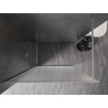 Mexen Kioto-F Duschwand Walk-in mit Rahmen 70 x 202 cm, Mattglas 8 mm, gebürsteter Nickel - 800-070-104-97-30