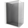 Mexen Kioto-F Duschwand Walk-in mit Rahmen 110 x 202 cm, Graphit 8 mm, gebürsteter Nickel - 800-110-104-97-40
