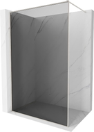 Mexen Kioto-F Duschwand Walk-in mit Rahmen 110 x 202 cm, Graphit 8 mm, gebürsteter Nickel - 800-110-104-97-40